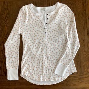 Lucky Brand long sleeve waffle henley